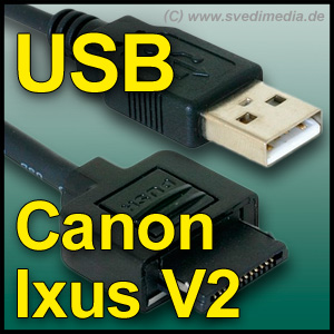 Usb Kabel F&uuml;r Canon Ixus V2 Datenkabel Ixusv2