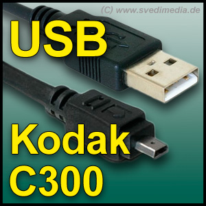 Usb Kabel F&uuml;r Kodak Easyshare C300 Datenkabel C-300